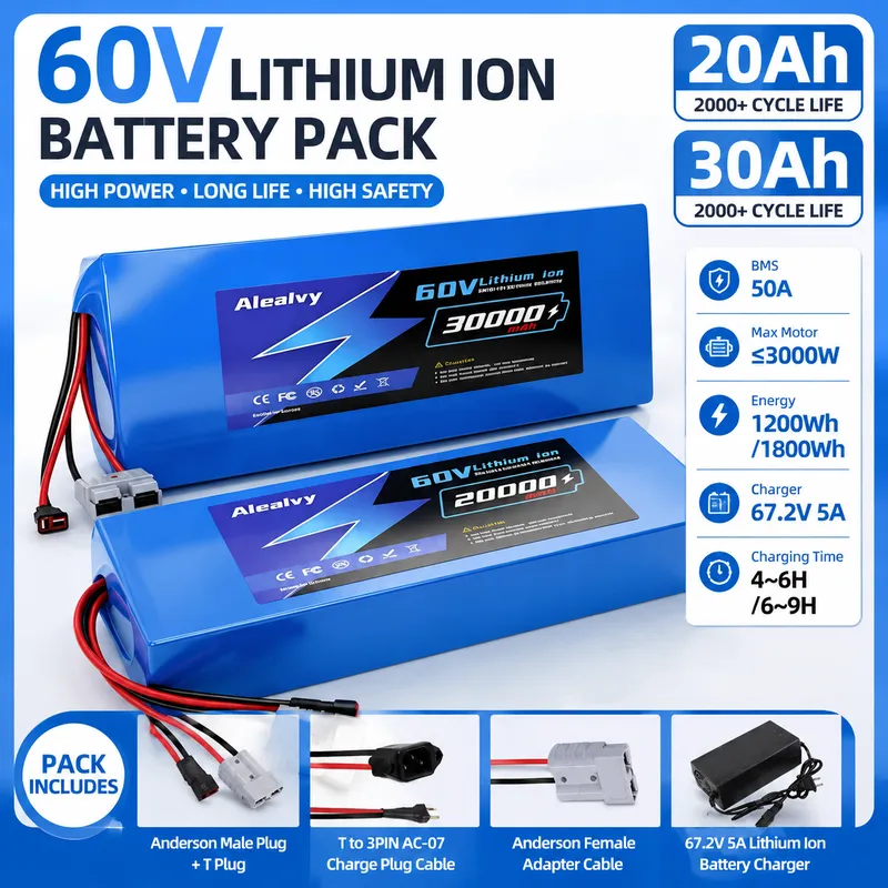  60V 20AH 30AH 21700 Lithium B - đánh giá và giá 60V 30Ah Electric Scooter Battery